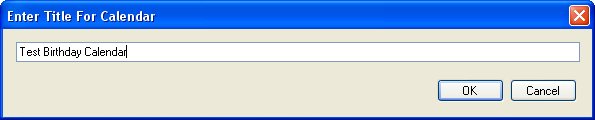 Edit Calendar Title